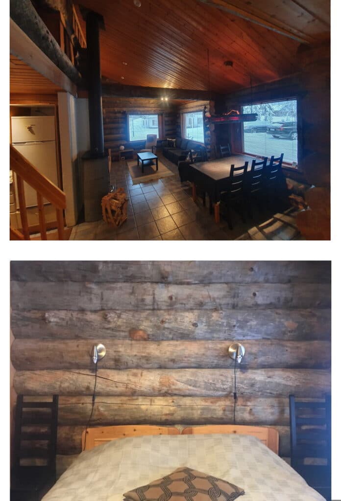 Log cabin downstairs -  bedroom